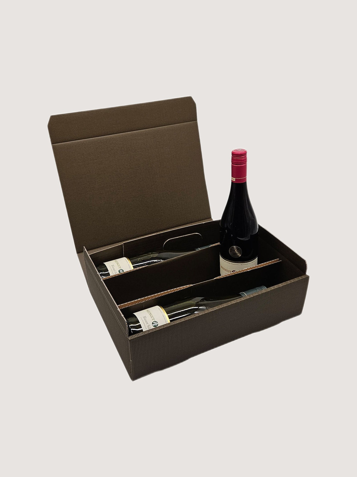 3er Geschenk-Karton in braun